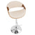 LumiSource Curvo Height Adjustable Barstool with Swivel-5
