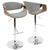 LumiSource Curvo Height Adjustable Barstool with Swivel-20