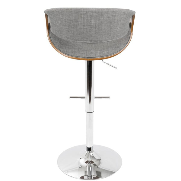 LumiSource Curvo Height Adjustable Barstool with Swivel-23