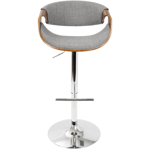 LumiSource Curvo Height Adjustable Barstool with Swivel-24