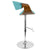 LumiSource Curvo Height Adjustable Barstool with Swivel-17