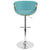 LumiSource Curvo Height Adjustable Barstool with Swivel-11