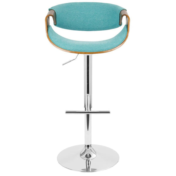 LumiSource Curvo Height Adjustable Barstool with Swivel-12
