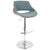 LumiSource Fabrizzi Height Adjustable Barstool with Swivel | Modishstore | Bar Stools