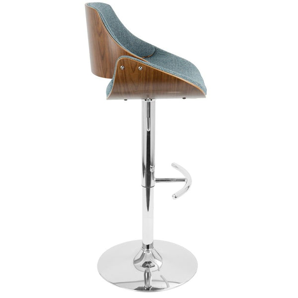 LumiSource Fabrizzi Height Adjustable Barstool with Swivel-9