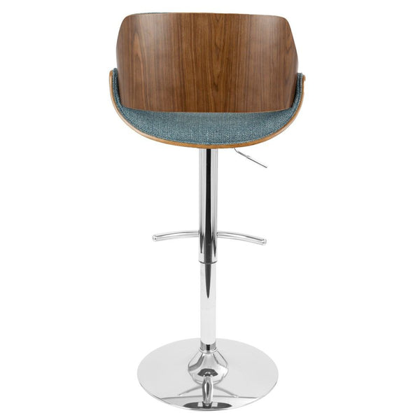 LumiSource Fabrizzi Height Adjustable Barstool with Swivel-4