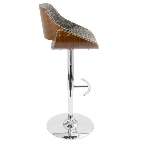 LumiSource Fabrizzi Height Adjustable Barstool with Swivel-13