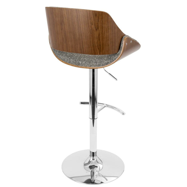 LumiSource Fabrizzi Height Adjustable Barstool with Swivel-14