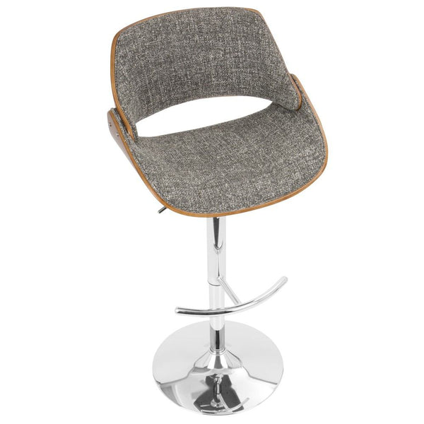 LumiSource Fabrizzi Height Adjustable Barstool with Swivel-10