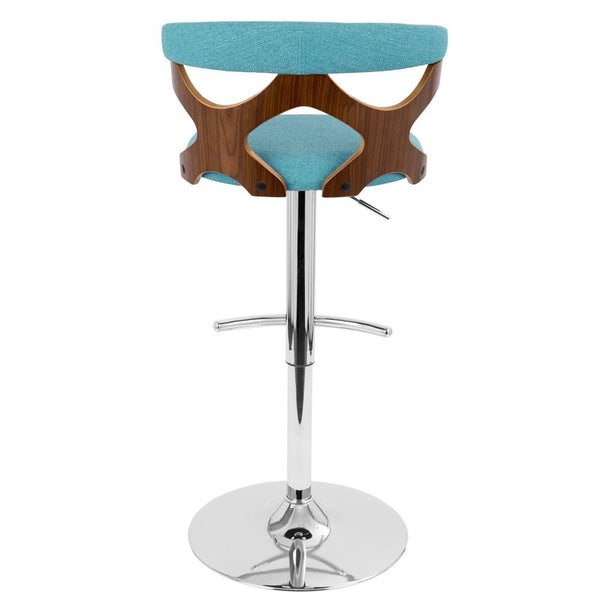 LumiSource Gardenia Height Adjustable Barstool with Swivel-14