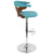 LumiSource Gardenia Height Adjustable Barstool with Swivel-16