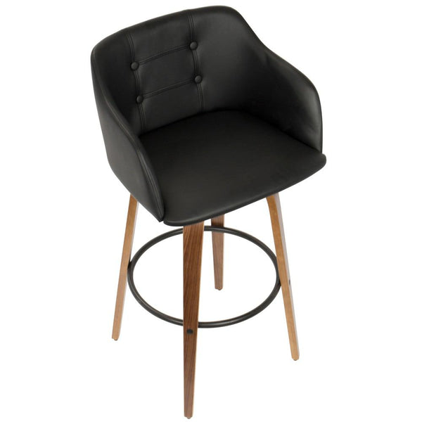 LumiSource Bruno Barstool with Swivel | Modishstore | Bar Stools