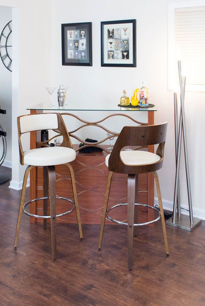 LumiSource Cecina Barstool with Swivel | Modishstore | Bar Stools