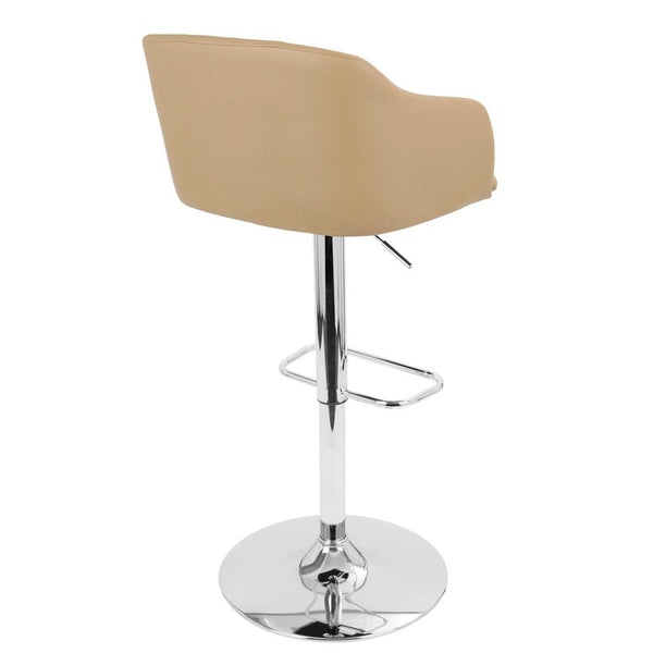 LumiSource Campania Height Adjustable Barstool with Swivel-7