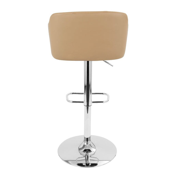 LumiSource Campania Height Adjustable Barstool with Swivel-8