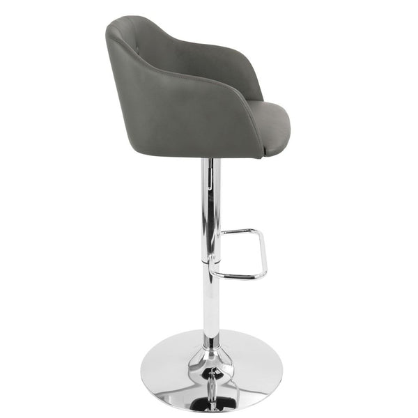 LumiSource Campania Height Adjustable Barstool with Swivel-10