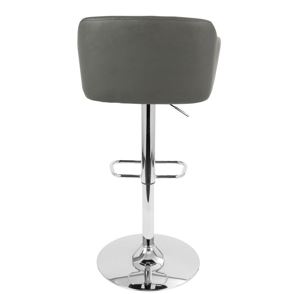 LumiSource Campania Height Adjustable Barstool with Swivel-12