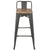 LumiSource Oregon Low Back Barstool - Set of 2-16