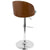 LumiSource Luna Height Adjustable Barstool with Swivel-4