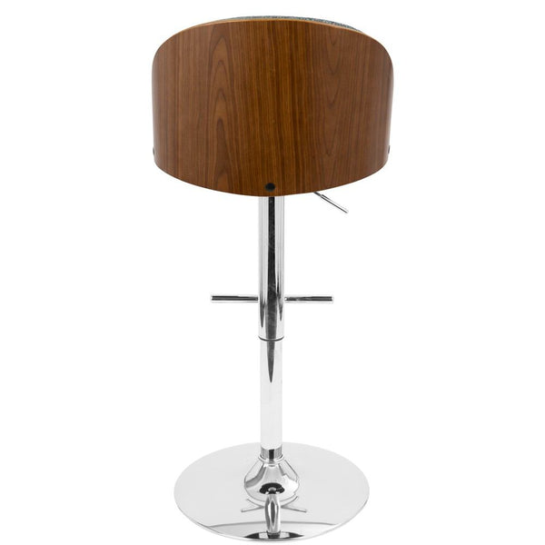 LumiSource Luna Height Adjustable Barstool with Swivel-5