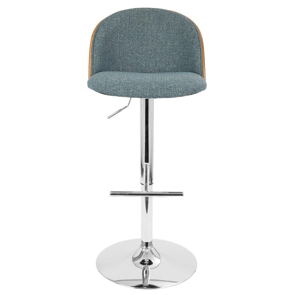 LumiSource Luna Height Adjustable Barstool with Swivel-6