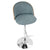LumiSource Luna Height Adjustable Barstool with Swivel-7