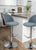 LumiSource Luna Height Adjustable Barstool with Swivel | Modishstore | Bar Stools