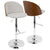 LumiSource Luna Height Adjustable Barstool with Swivel-18