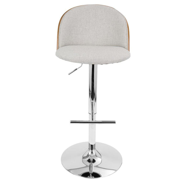 LumiSource Luna Height Adjustable Barstool with Swivel-14