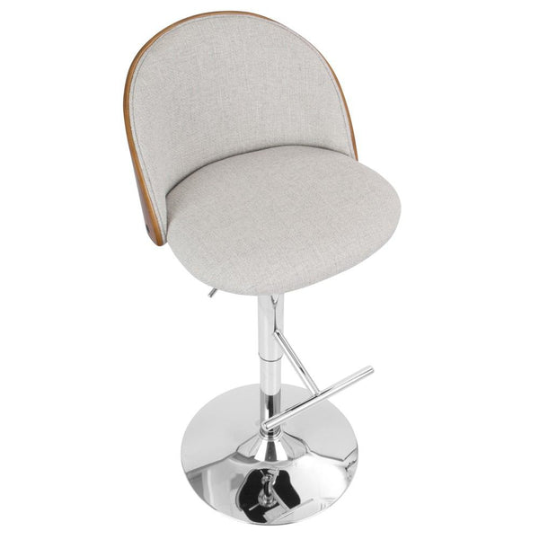 LumiSource Luna Height Adjustable Barstool with Swivel-15