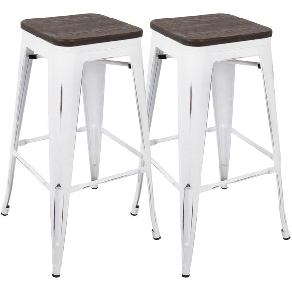 LumiSource Oregon Bar Stool Set of 2-4