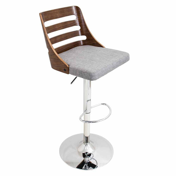 LumiSource Trevi Height Adjustable Barstool with Swivel-12