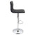 LumiSource Caviar Height Adjustable Barstool with Swivel-9