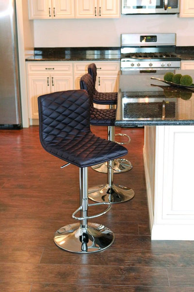 LumiSource Caviar Height Adjustable Barstool with Swivel | Modishstore | Bar Stools