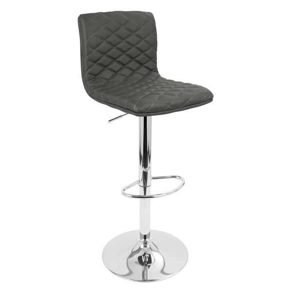 LumiSource Caviar Height Adjustable Barstool with Swivel-3