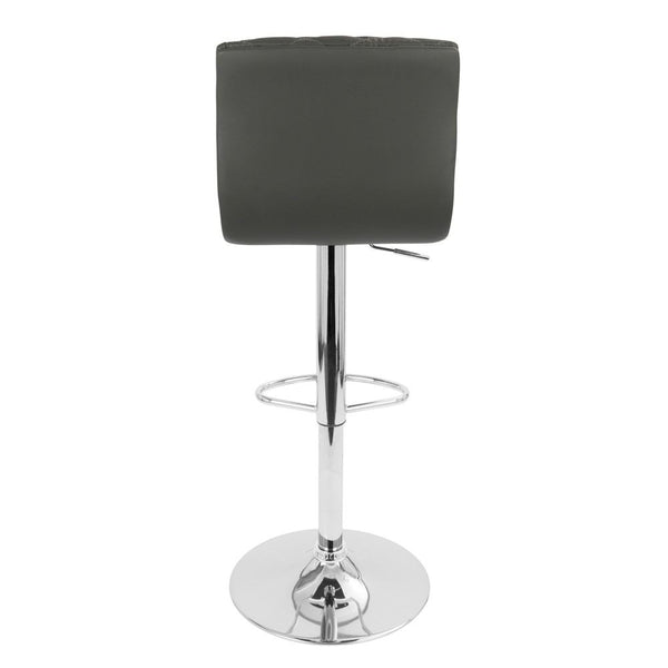 LumiSource Caviar Height Adjustable Barstool with Swivel-11