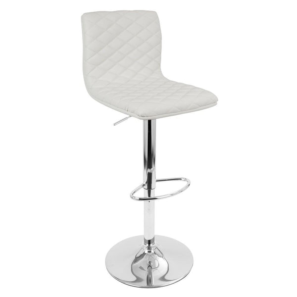 LumiSource Caviar Height Adjustable Barstool with Swivel-4