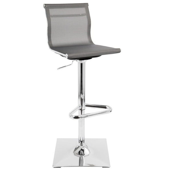 LumiSource Mirage Height Adjustable Barstool with Swivel | Modishstore | Bar Stools