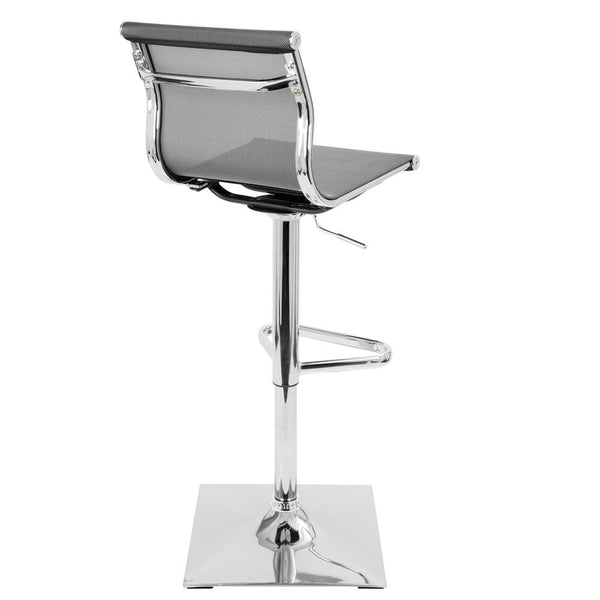 LumiSource Mirage Height Adjustable Barstool with Swivel-4