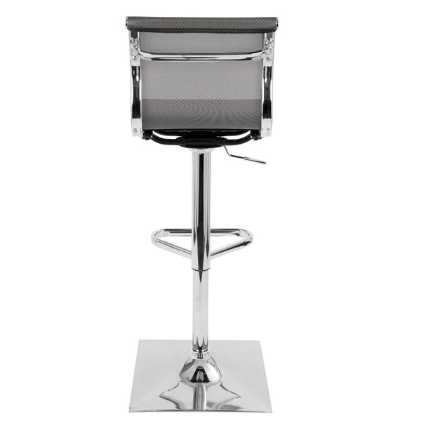 LumiSource Mirage Height Adjustable Barstool with Swivel-5