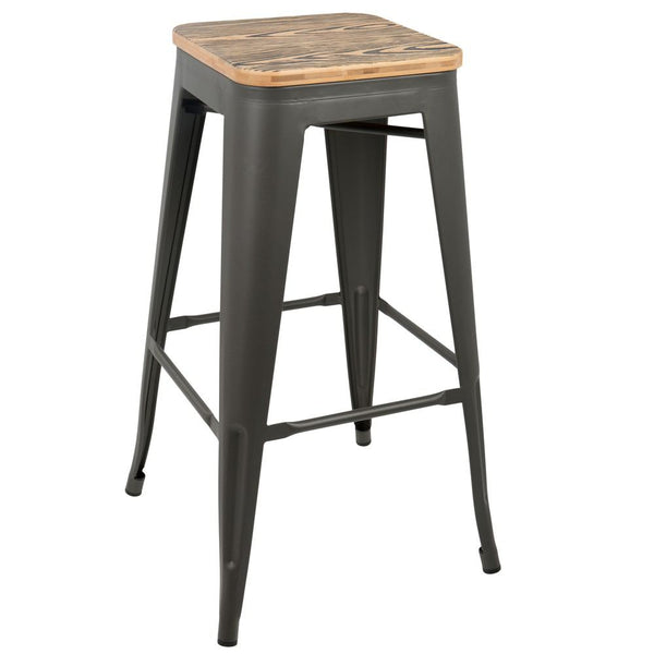 LumiSource Oregon Bar Stool Set of 2-7