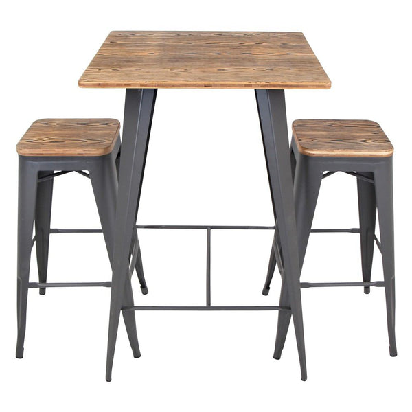 LumiSource Oregon Bar Stool Set of 2-5
