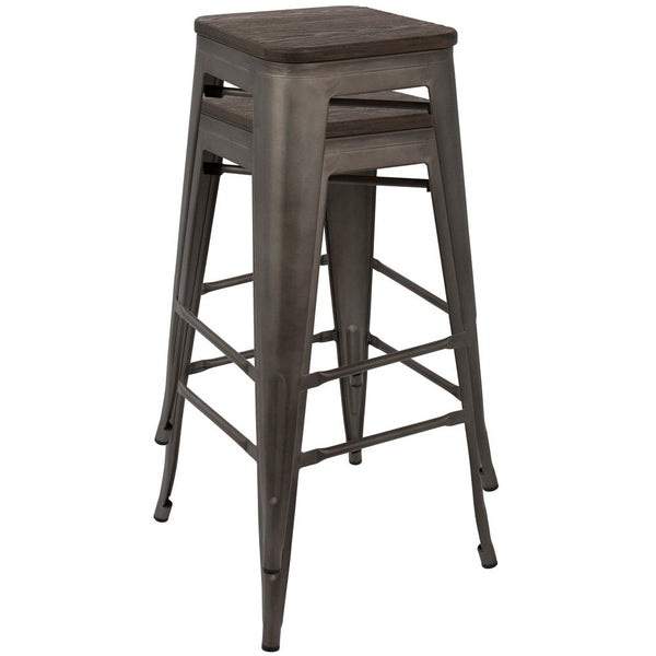 LumiSource Oregon Bar Stool Set of 2-17