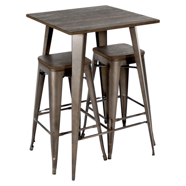 LumiSource Oregon Bar Stool Set of 2-16