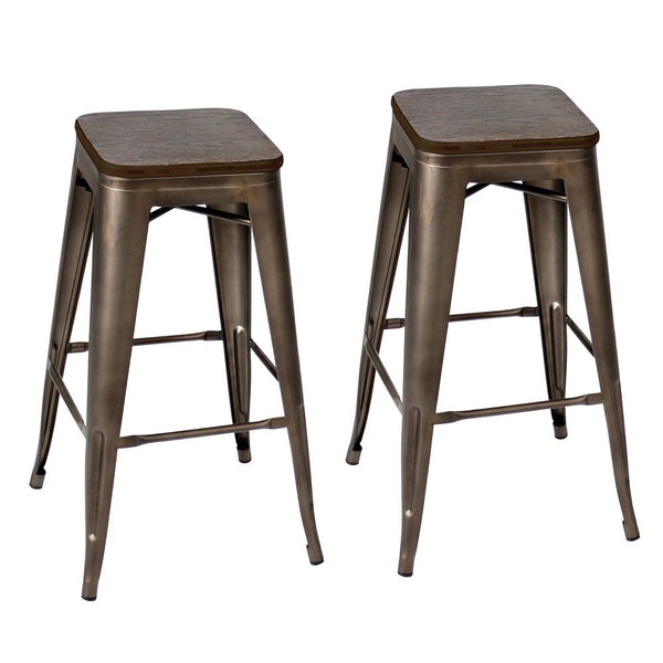 LumiSource Oregon Bar Stool Set of 2-3