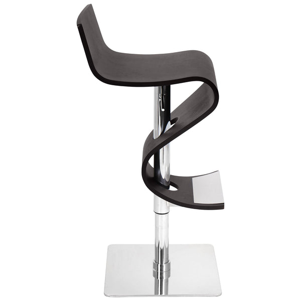 LumiSource Viva Bent Wood Bar Stool | Modishstore | Bar Stools