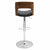 LumiSource Valencia Height Adjustable Barstool with Swivel-2