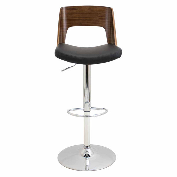 LumiSource Valencia Height Adjustable Barstool with Swivel-4