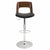 LumiSource Valencia Height Adjustable Barstool with Swivel-4