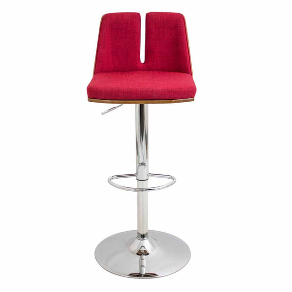 LumiSource Varzi Height Adjustable Barstool with Swivel-4